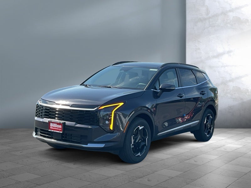 2026 Kia Sportage EX in Black — front three-quarter view