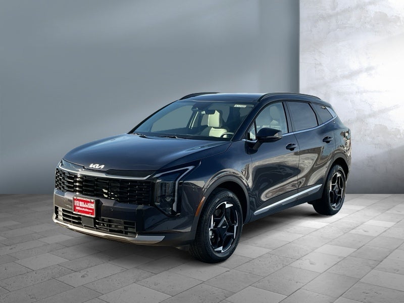 2026 Kia Sportage EX in Panthera Metal Gray — front three-quarter view