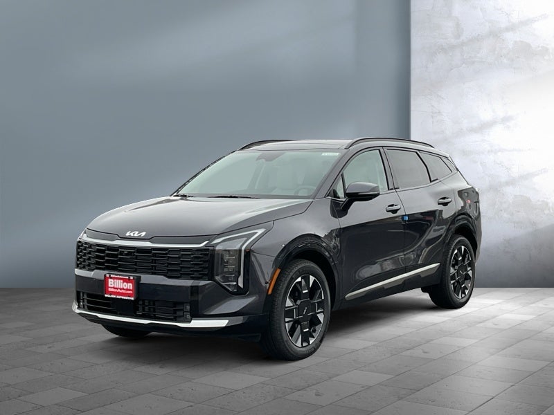 2026 Kia Sportage SX-Prestige in Panthera Metal Gray — front three-quarter view