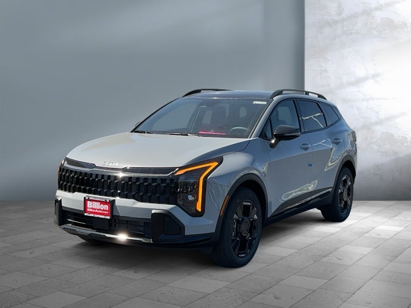 2026 Kia Sportage X-Line in Gray — front three-quarter view