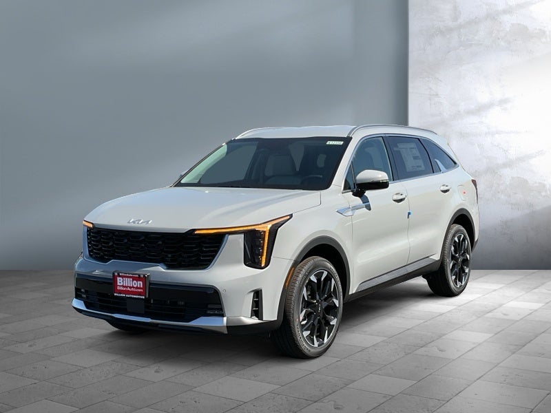2026 Kia Sorento EX in Wolf Gray — front three-quarter view